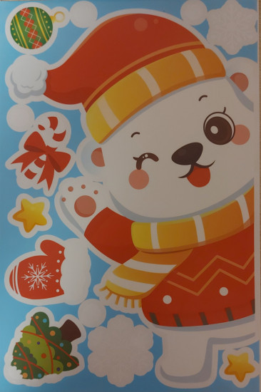 Наклейки на окна новогодние «Зимняя сказка»