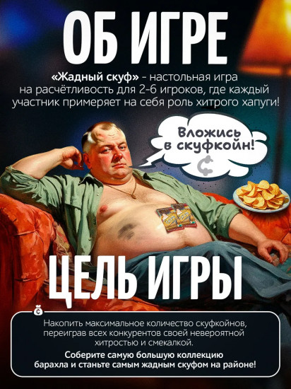 Игра настольная «Жадный скуф»