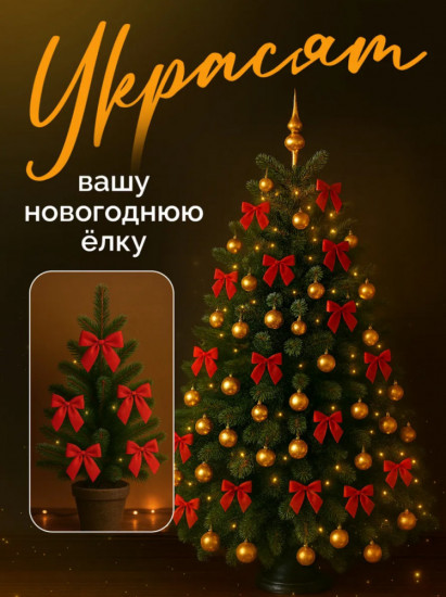Елочные игрушки «Бантики»