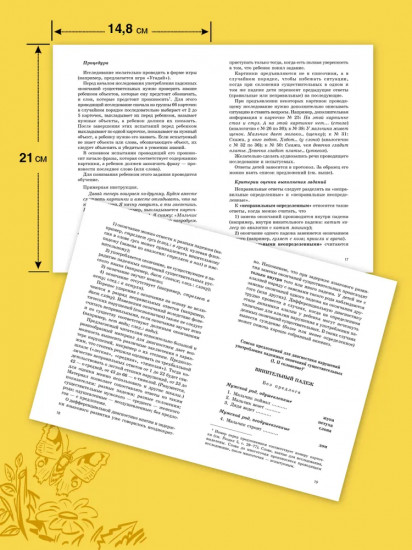 Методика диагностики и коррекции нарушений употребления падежных окончаний существительных