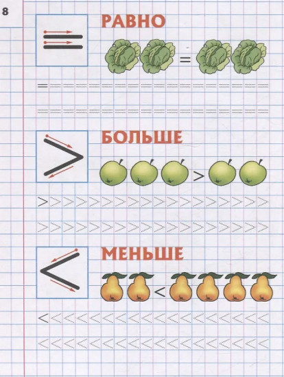 Знакомимся с цифрами и знаками. 4-5 лет