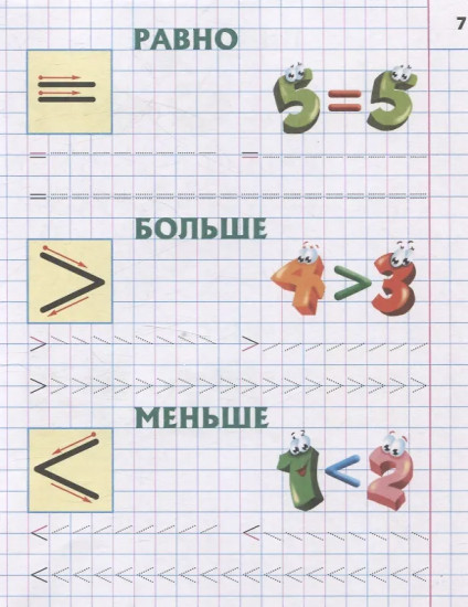 Пишем цифры правильно. 4-5 лет