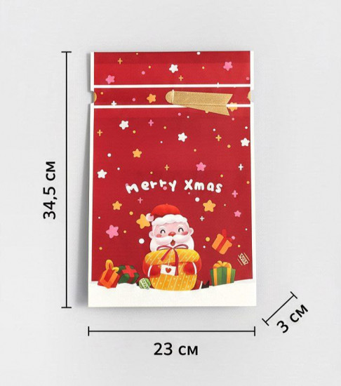 Пакет новогодний для сладостей и подарков