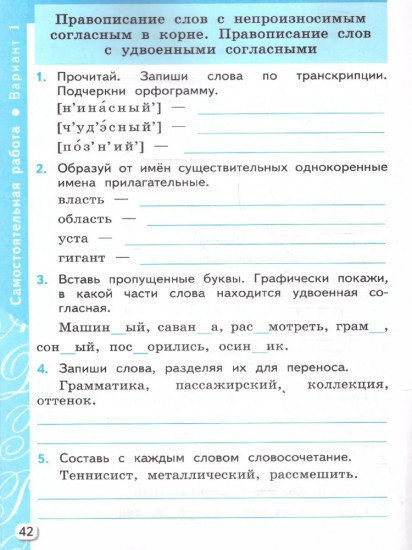 Русский язык. 3 класс. Самостоятельные и контрольные работы