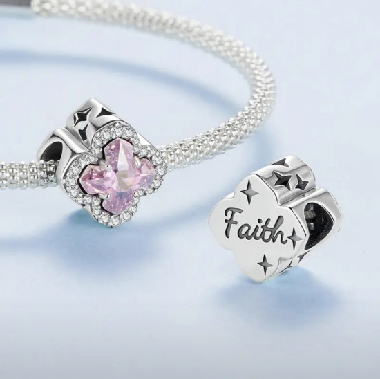 Шарм «Розовый клевер»