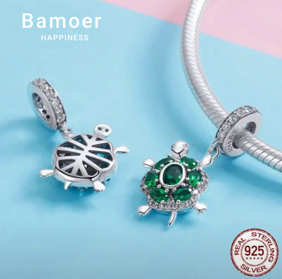Шарм из серебра «Черепашка»