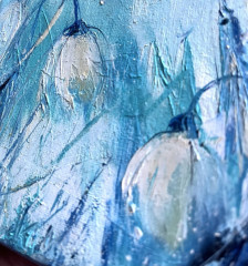 Картина маслом миниатюрная «Ice bloom» - Фото 4