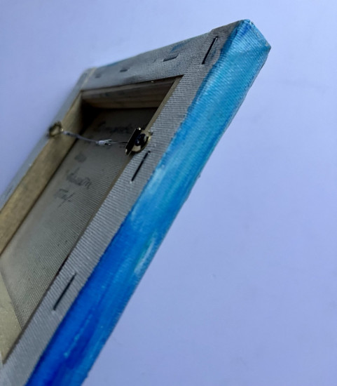 Картина маслом миниатюрная «Ice bloom»