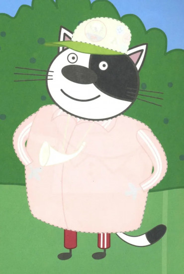 Три кота. Лесные котики. Аппликация-раскраска