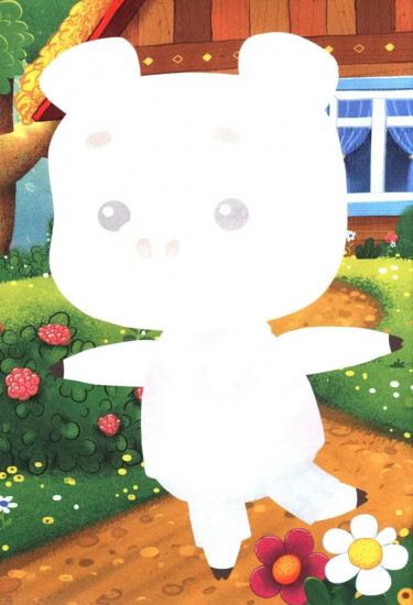 Бурёнка Даша. Вырезаем вместе. Аппликация