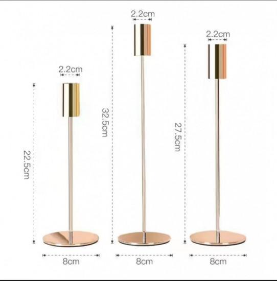 Набор подсвечников в скандинавском стиле