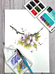 Набор красок акварельных «Весенний» - Фото 14