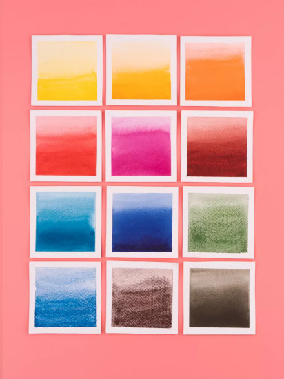 Набор акварели в кюветах «Ботаника»