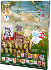 Мозаика из пайеток на холсте «Кошки-мышки» - Фото 2