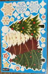 Картина из новогодних наклеек - Фото 1