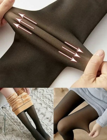 Колготки женские зимние с имитацией капрона