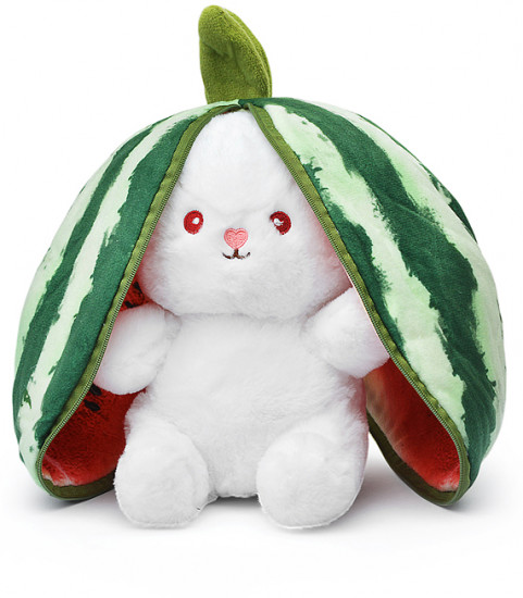 Игрушка мягкая «Заяц арбузик»
