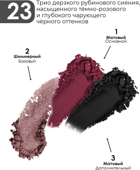 Тени прессованные, оттенок 23 Daring Ruby