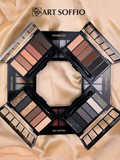 Тени прессованные «Creates Graphics», оттенок 03 Сатиновый коричневый