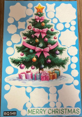 Картина из новогодних наклеек - Фото 3