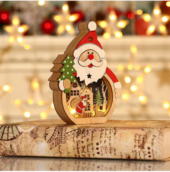 Новогодний декор «Дед Мороз с подсветкой»