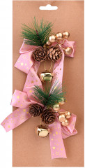 Набор новогодних украшений «Бантики с шишками» - Фото 3