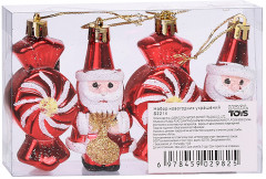 Набор новогодних украшений «Дедушка Мороз и конфетка» - Фото 1