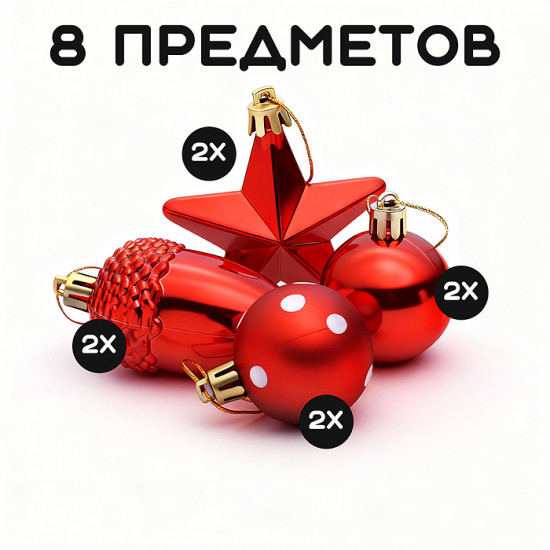 Набор новогодних украшений «Ёлочные сказки»