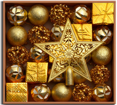 Набор новогодних украшений «Золото» - Фото 5