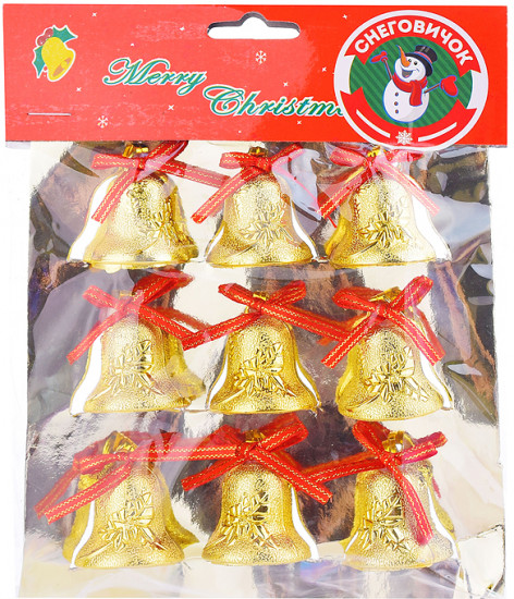 Набор новогодних украшений «Колокольчики»