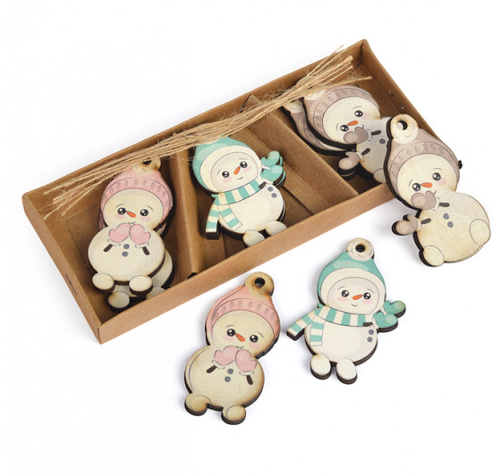 Набор новогодних украшений «Малыш снеговик»