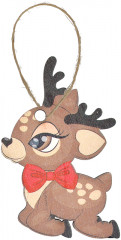 Набор новогодних украшений «Оленята» - Фото 3