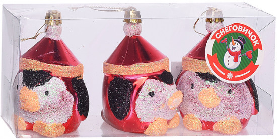 Набор новогодних украшений «Пингвинчики»