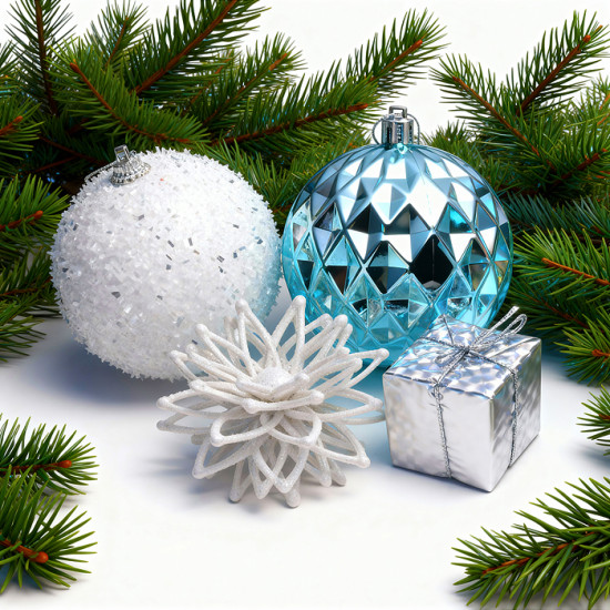 Набор новогодних украшений «Снежний вальс»