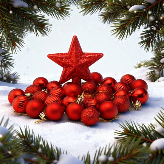 Набор новогодних украшений «Яркие впечатления»