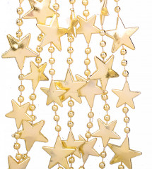Украшение новогоднее «Бусы звезды» - Фото 1