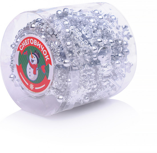 Украшение новогоднее «Бусы кристаллики»