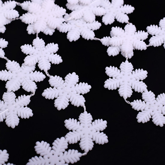 Украшение новогоднее «Бусы снежинки»