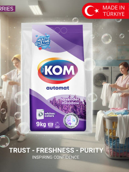 Стиральный порошок для цветного и белого белья с ароматом лаванды