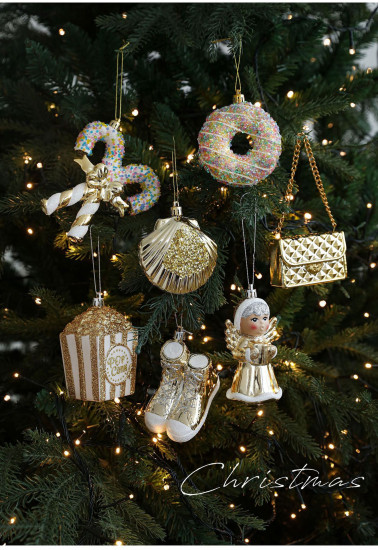 Ёлочная игрушка «Собачка из шариков»