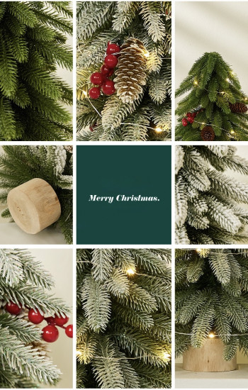 Искусственная ёлка с подсветкой и декором «Зимняя сказка»