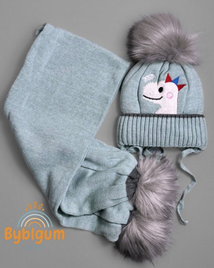 Комплект шапка и шарф детский