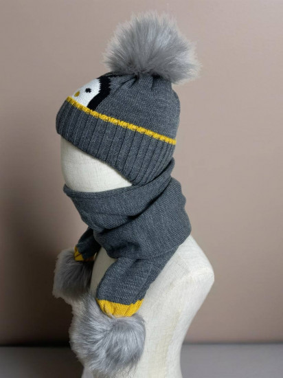 Комплект с шапкой и шарфом детский