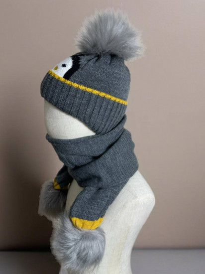 Комплект с шапкой и шарфом детский