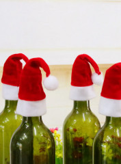 Набор украшений нонвогодних для сервировки праздничного стола «Шапочки Деда Мороза» - Фото 5