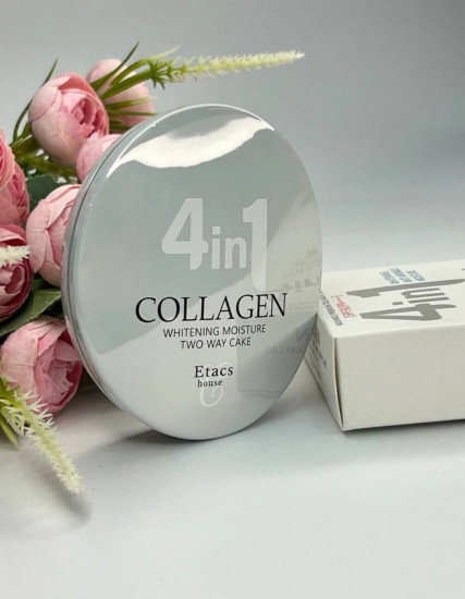 Пудра для лица SPF30 «Collagen 4 in 1», оттенок полупрозрачный