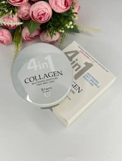 Пудра для лица SPF30 «Collagen 4 in 1», оттенок полупрозрачный