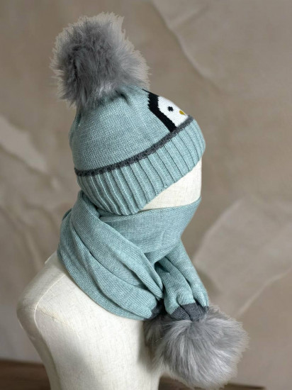 Комплект с шапкой и шарфом детский
