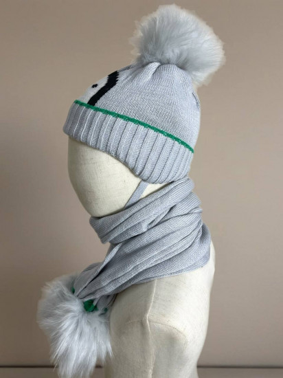 Комплект с шапкой и шарфом детский