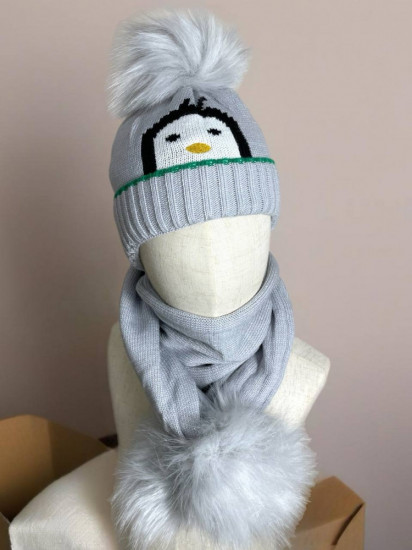 Комплект с шапкой и шарфом детский